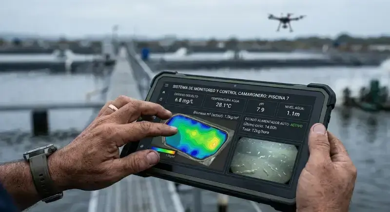 Software control plantas de camarón ShrimpSoft ResulTec Ecuador