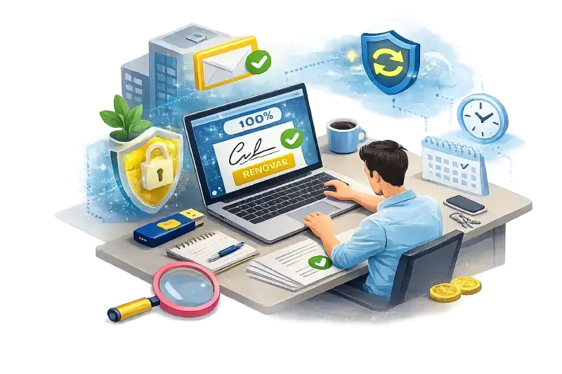 Renovar firma electrónica certificado digital Ecuador