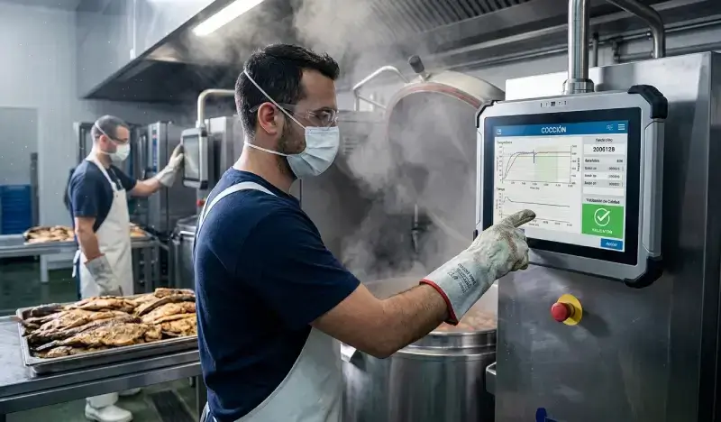 Sistema de producción plantas procesadoras pescado TunaSoft ResulTec Ecuador